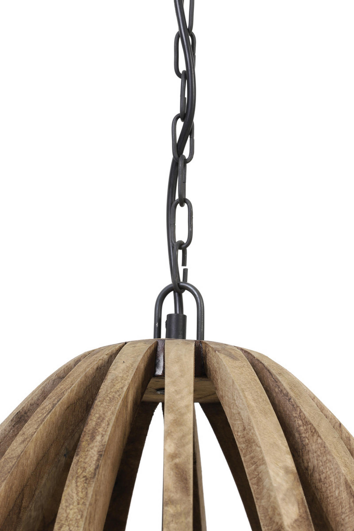 HÄNGELAMPE Haranka Braun Ø47/56 cm - Dunkelbraun, Holz (47/47/56cm) - Light & Living