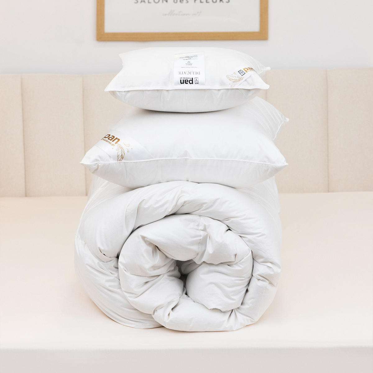 DAUNENDECKE Delicate Sommer - Weiß, Textil (200/220cm) - Mr Mattress