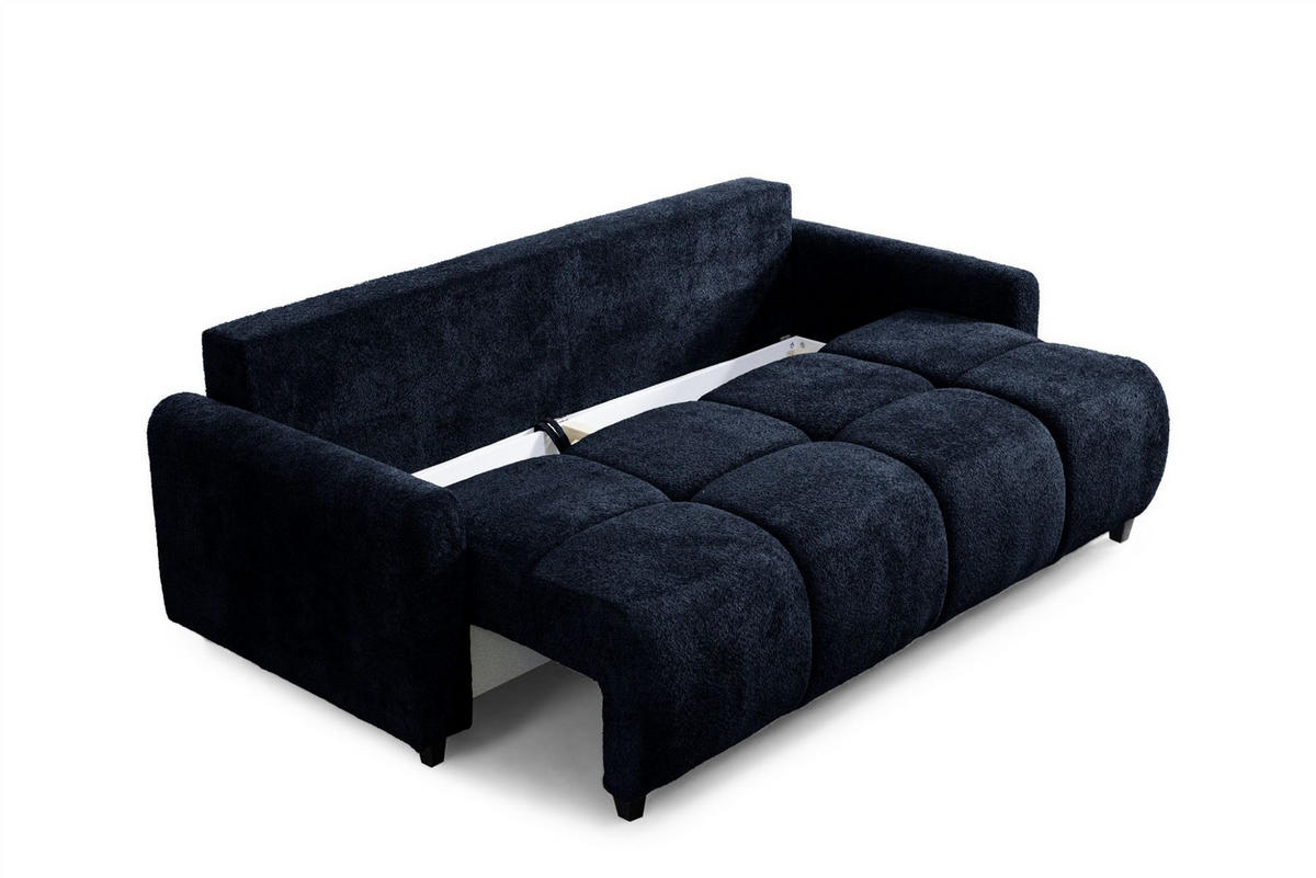 SCHLAFSOFA Giana - Dunkelblau, Holzwerkstoff/Textil (230/100/100cm) - Fun Möbel