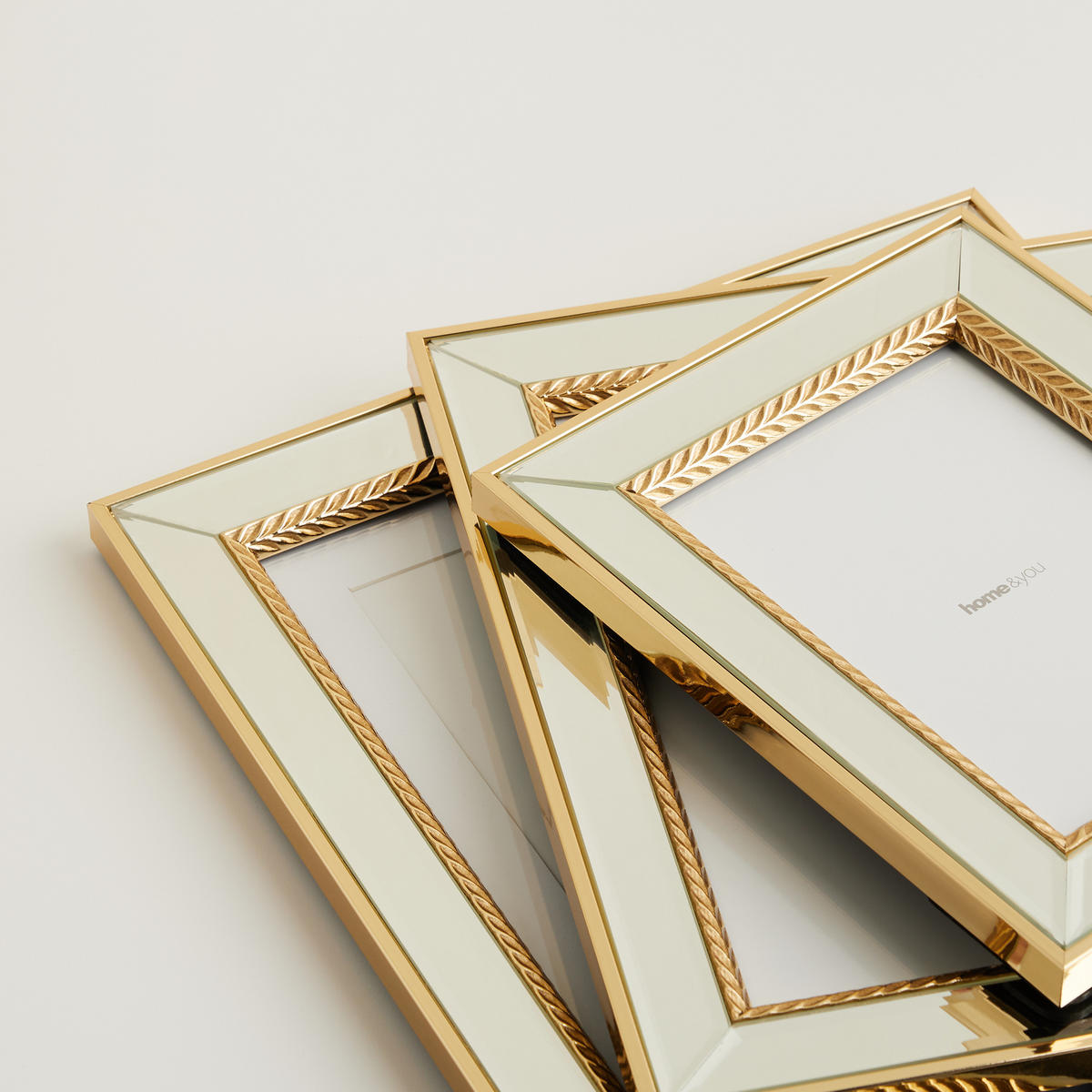 RAHMEN Clorion - Goldfarben, Glas (2/24.5/19.5cm) - home&you