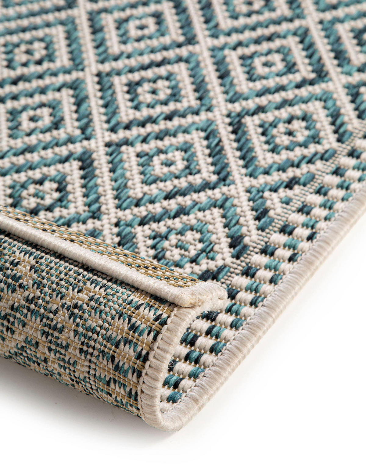 OUTDOORLÄUFER Cleo Blau 80x240 cm - Blau, Textil (80/240cm) - benuta Nest