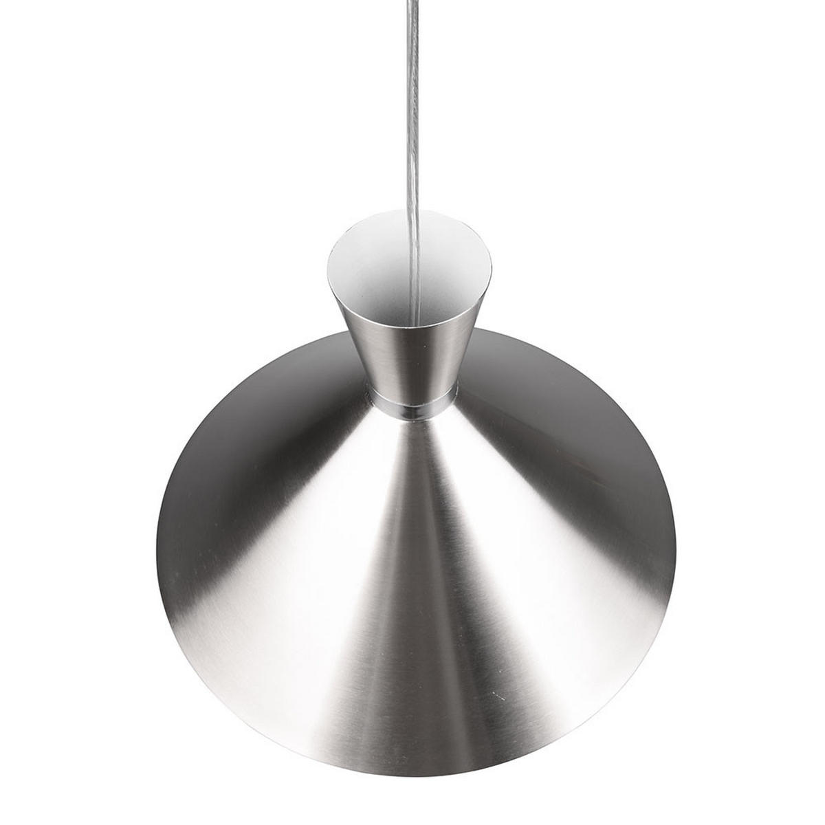 HÄNGELEUCHTE Metall Silber Matt - Silberfarben, Metall (35/35/150cm)