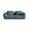 SOFA modular Bloom aus Samt pastellblau 3 Sitzplätze - Pastellblau, Textil (106/95/232cm) - Micadoni