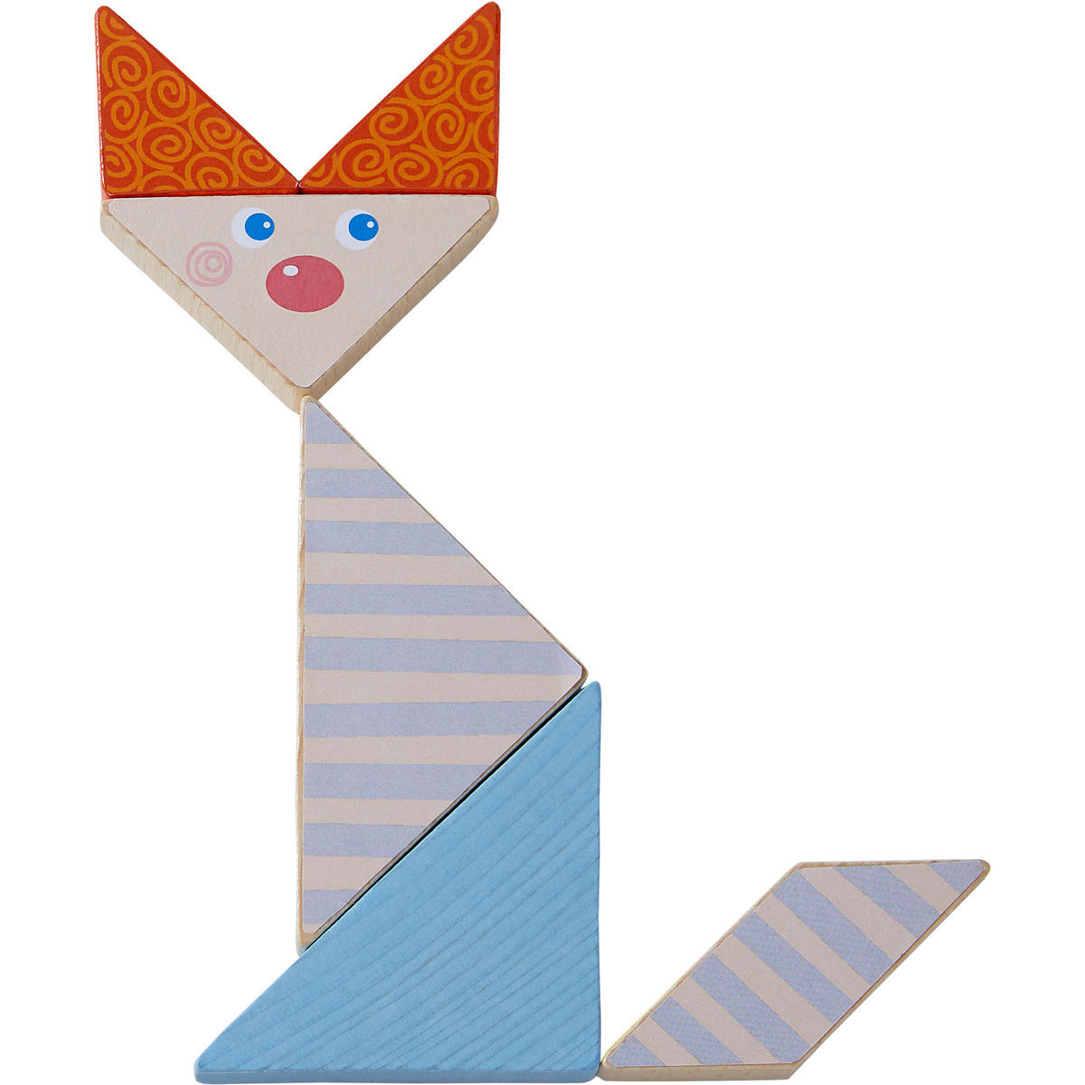 LEGESPIEL Bunter Tangram-Mix, ab 4 Jahre - Multicolor, Naturmaterialien (21.6/5/22.4cm) - Haba