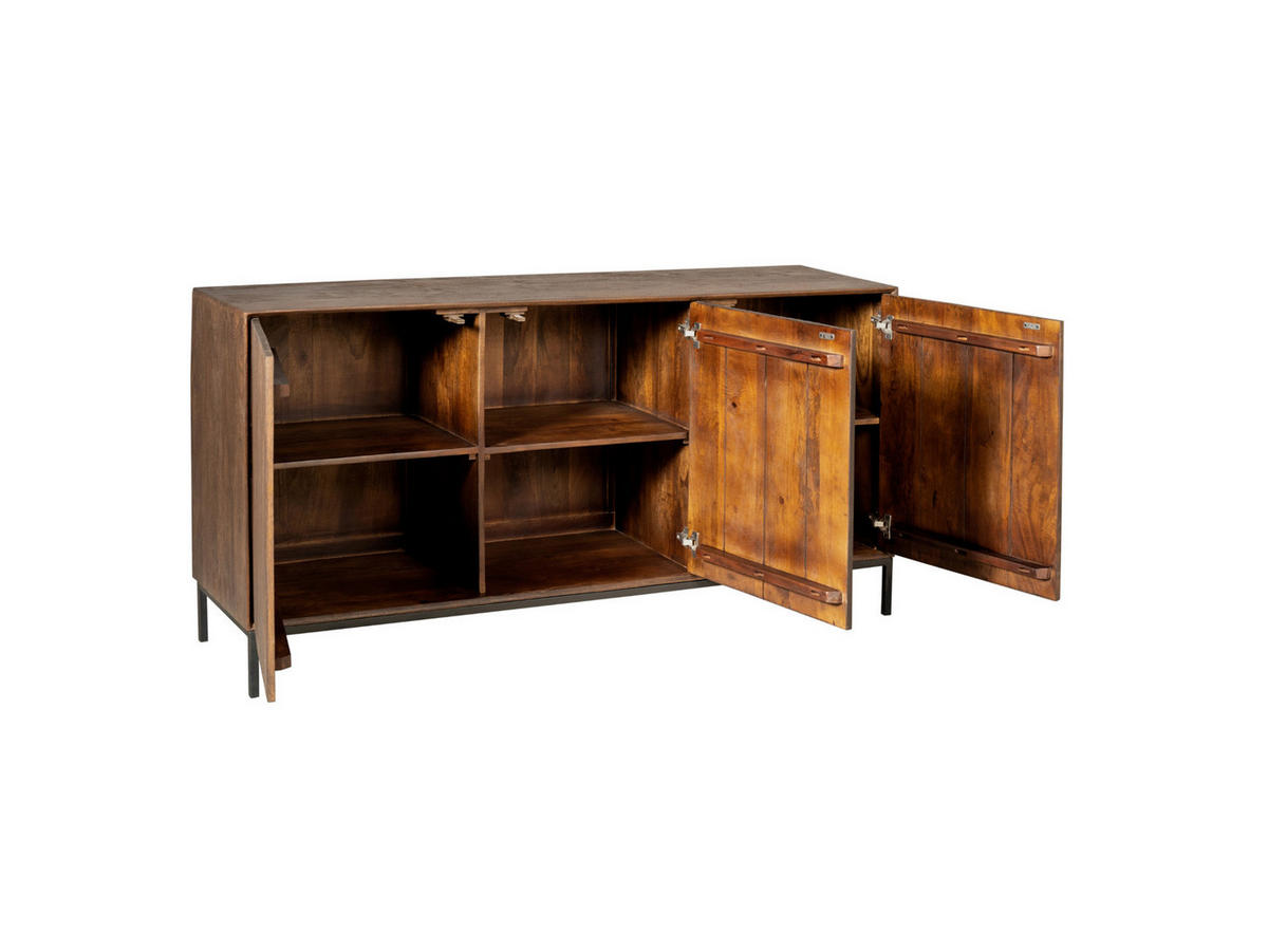 SIDEBOARD Dimora Mangoholz 165 cm / 45 cm Braun - Braun, Holz (165/85/45cm) - Villa Möbel
