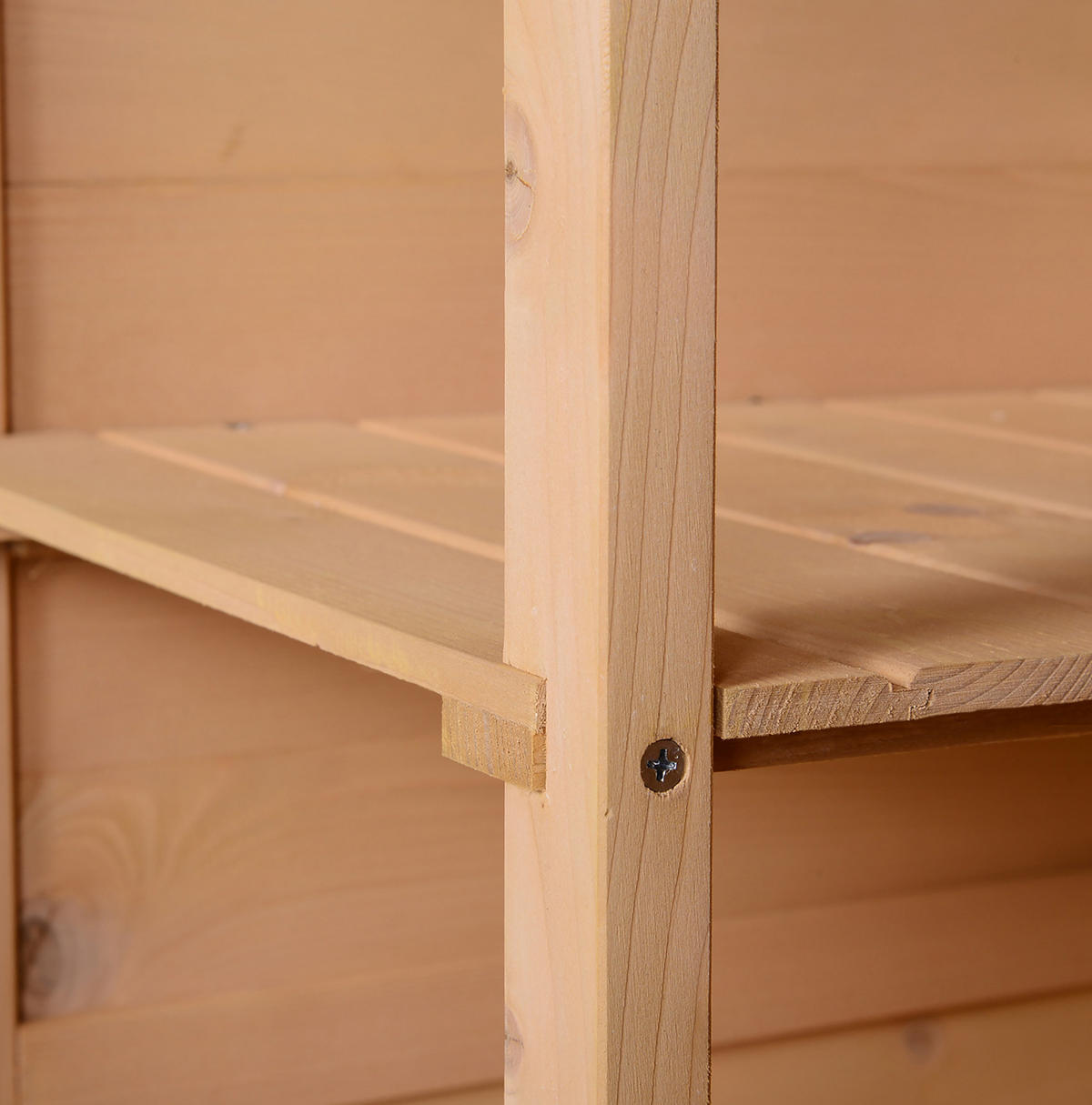 GARTENKOMMODE 75/115/56 cm Naturholz aus Holz mit Verriegelung - Naturfarben, Holz (56/115/75cm) - OKMYHOME