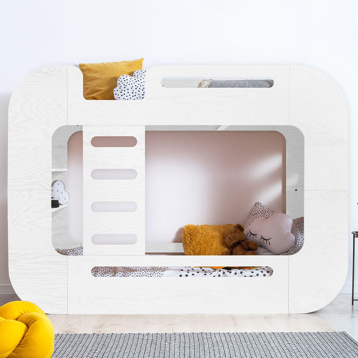 POSTEĽ 90/190 Nadège Biela - biela, drevo (90/190cm) - Petits-meubles