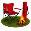 CAMPINGSTUHL FALTBAR in Rot - Rot, Metall (50/80/50cm) - Coemo