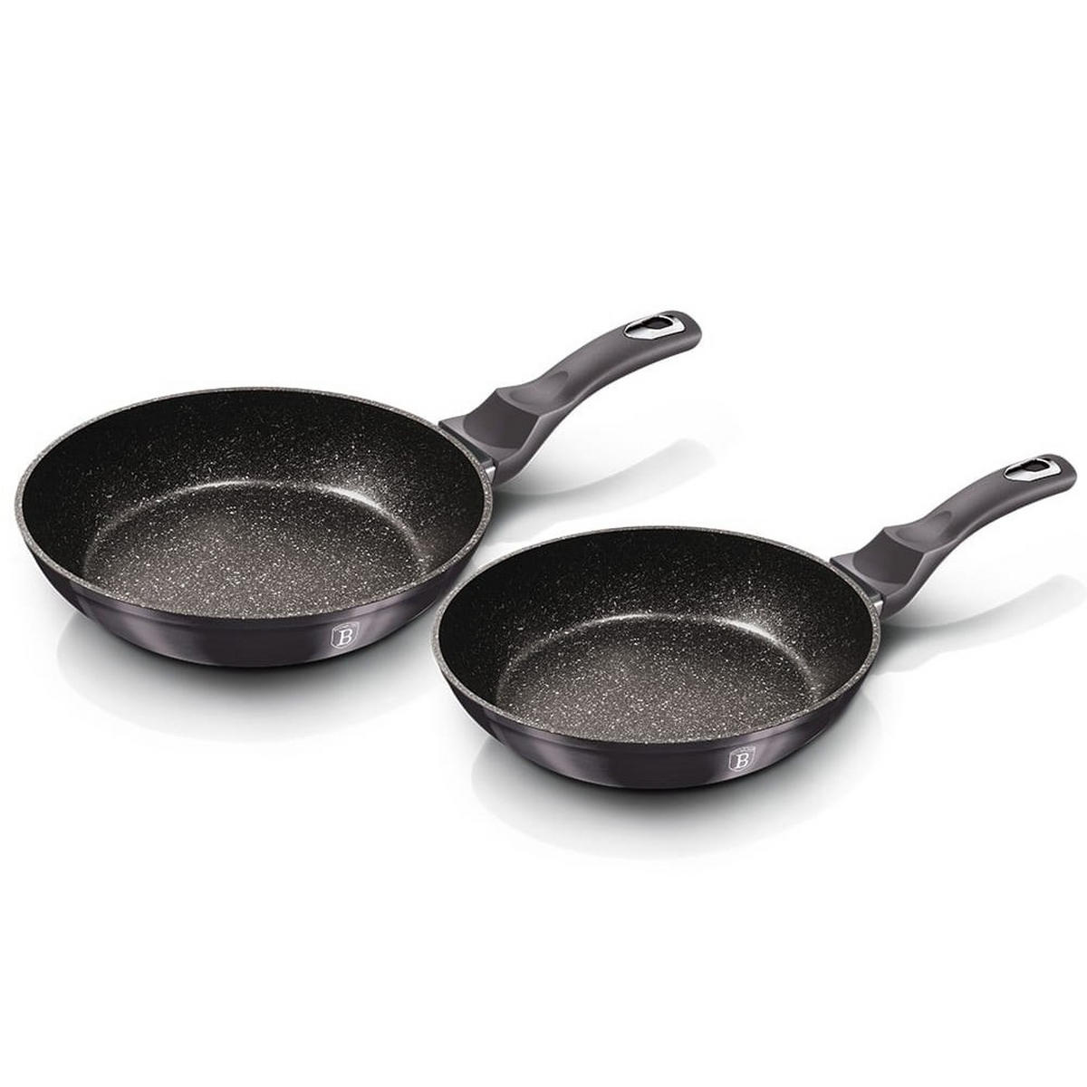 PFANNENSET Graphit 50/30/20 cm BH6908 - Graphitfarben, Metall - Berlinger Haus