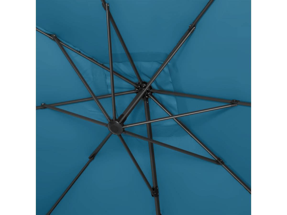 SONNENSCHIRM sun 4 Blau - Blau, Metall (400/300cm) - Habitat Garten