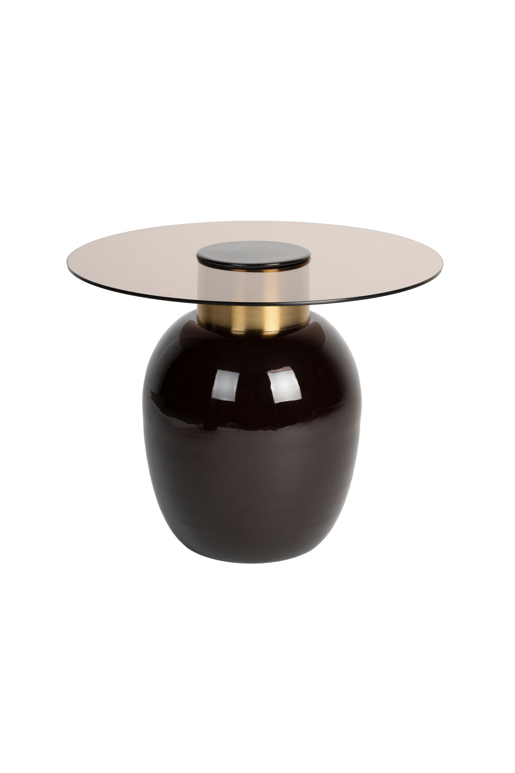 BEISTELLTISCH Mohra - Beige - 50/50/40 cm - Beige, Glas (50/50/40cm)