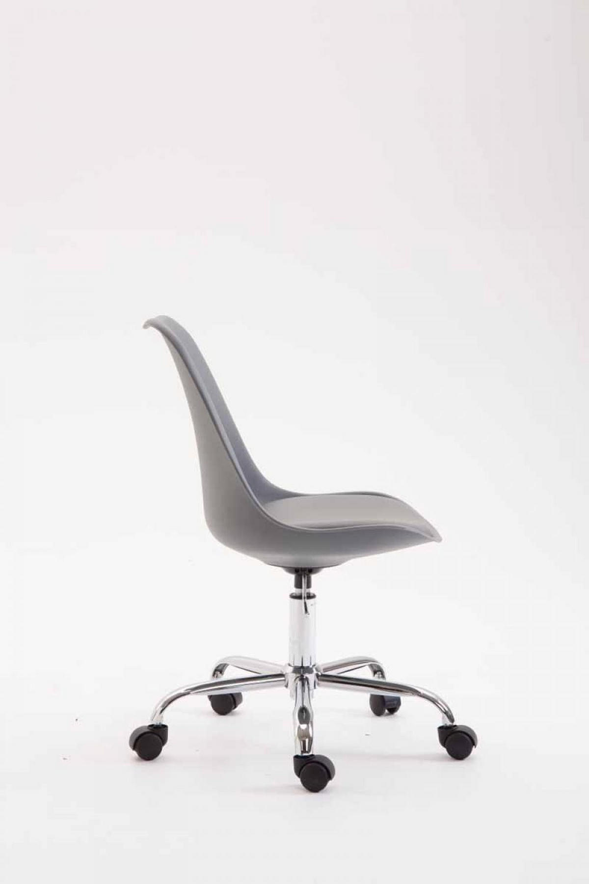 DREHSTUHL Kunststoff Grau - Chromfarben/Grau, Kunststoff/Metall (48/81/54cm) - CLP
