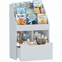 KINDERREGAL DE-09554 1 Schublade & 3 Fächer Grau - Grau, Holzwerkstoff (60/90/29.9cm) - ComfortXL