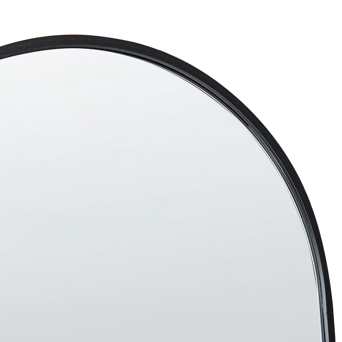 STEHSPIEGEL schwarz 36/150 cm Bagnolet - Schwarz, Metall (36/150/40cm) - Beliani
