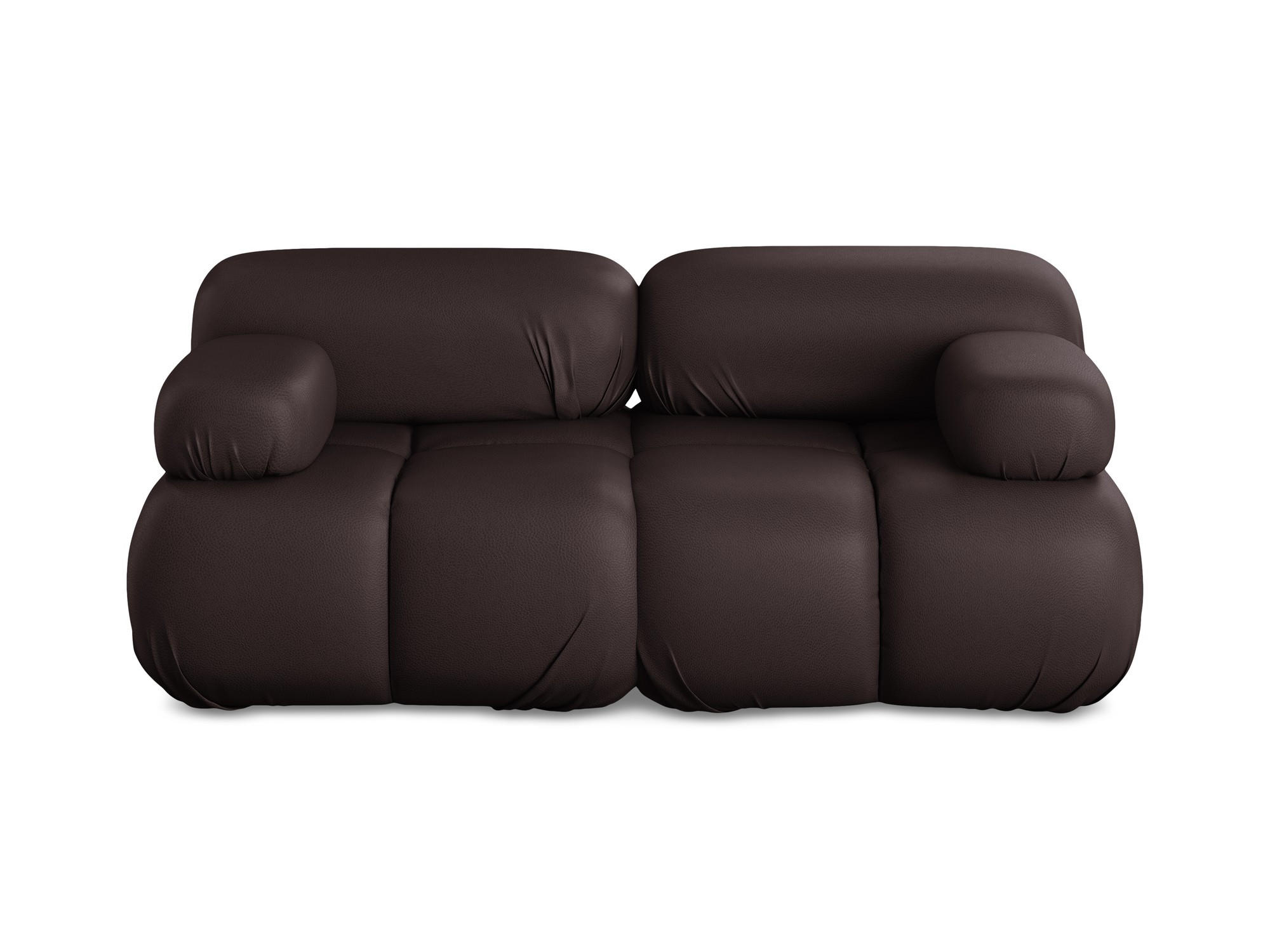 2-SITZER-SOFA Kunstleder Violett - Blau/Pflaume, Leder/Kunststoff (190/70/96cm) - Makamii