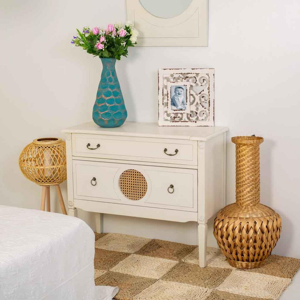 KOMMODE 88x38x72 cm - Weiß, Holz (88/38/72cm) - Wanderlust