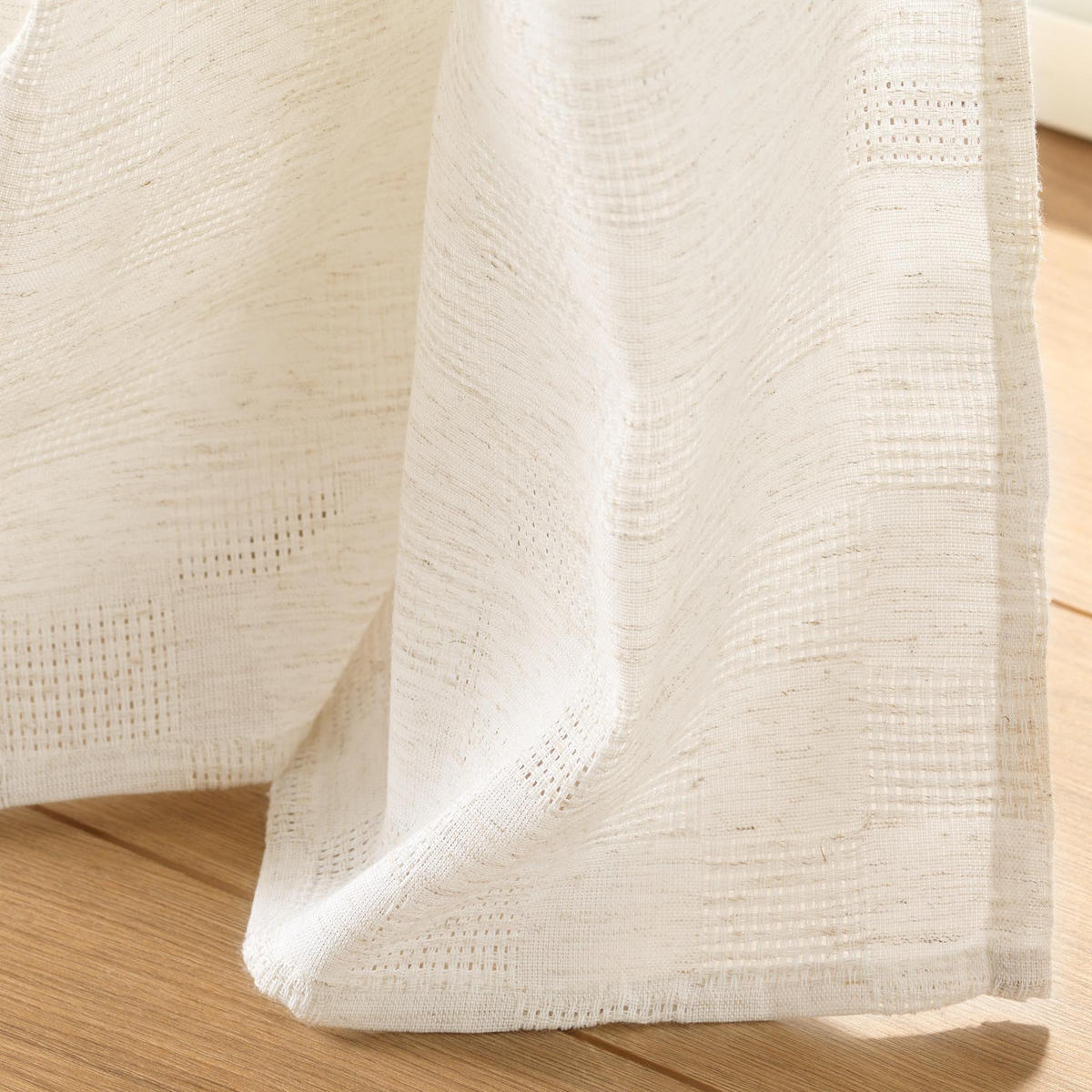 FENSTERVORHANG Leinenoptik Logan 140/260 cm - Beige, Textil (260/140cm) - Douceur d´intérieur