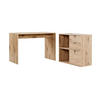 SCHREIBTISCH Der Produktive - Eichefarben, Holzwerkstoff (54/112/77cm) - Mokebo