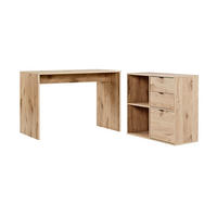 SCHREIBTISCH Der Produktive - Eichefarben, Holzwerkstoff (54/112/77cm) - Mokebo