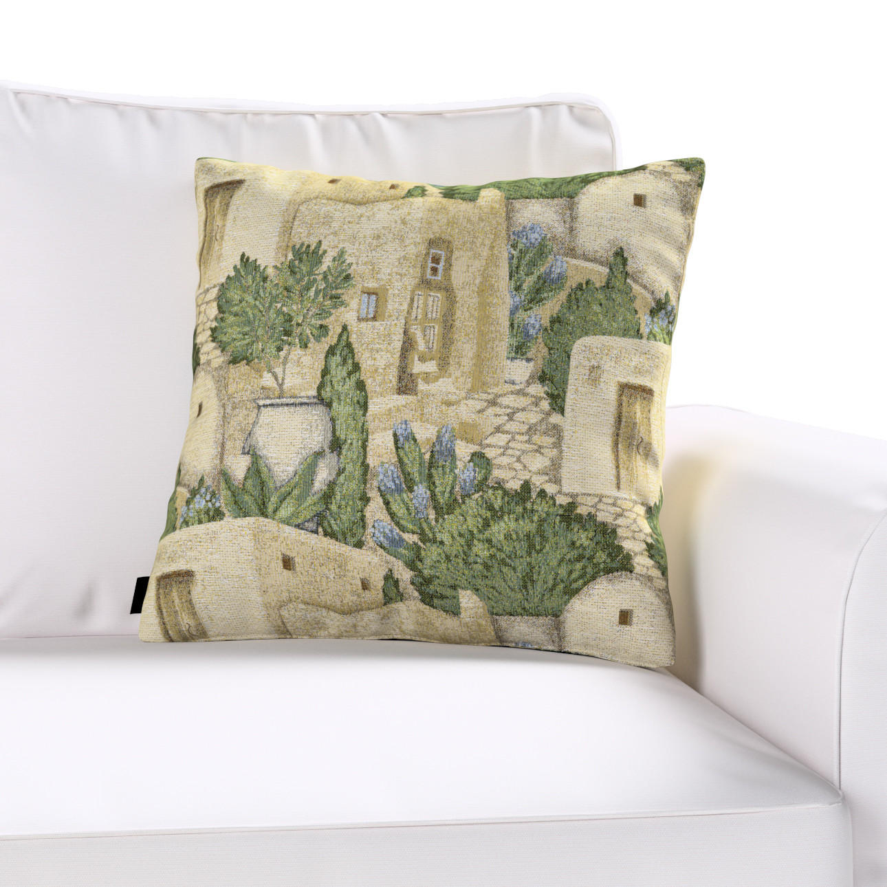 KISSENHÜLLE Mia 43x43 cm - Grün, Textil (43/1cm) - Dekoria