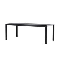 GARTENESSTISCH MIRKO Schwarz 90x205x74 cm - Schwarz, Metall (205/90/74cm) - FURNLUX