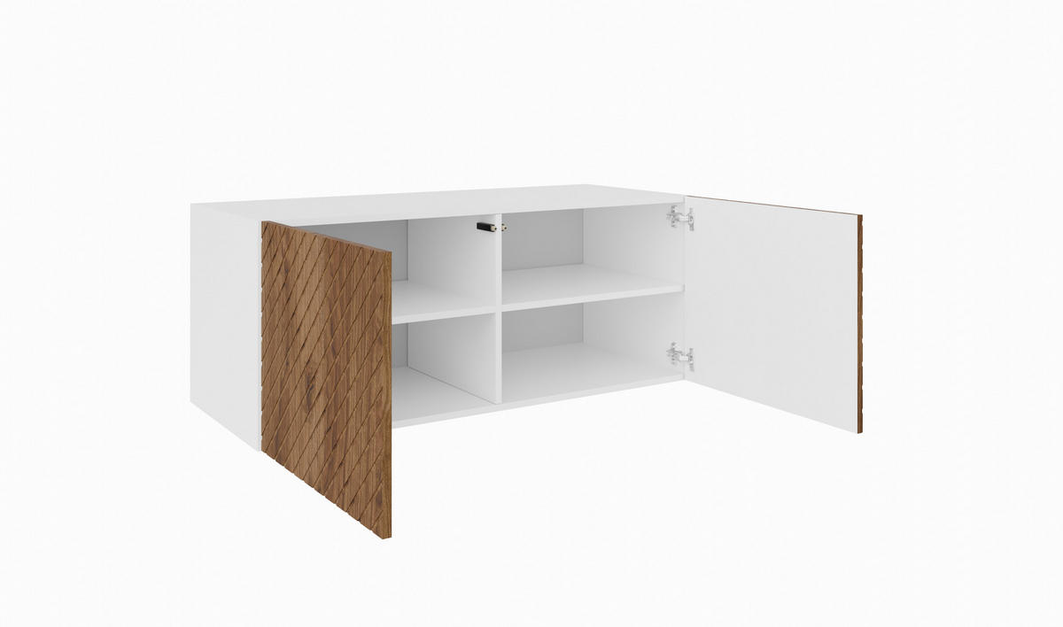 TV-SCHRANK KLER - Wildeiche/Weiß, Holzwerkstoff (100/41/40cm) - Meblini