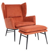 LOUNGE-SESSEL MIT OTTOMANE Braun - Braun, Textil (73/96/82cm) - MCW