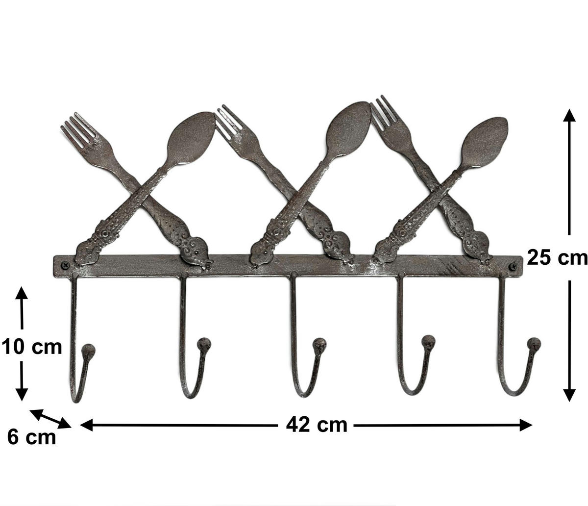HANDTUCHHAKEN für Küche Metall 96253 - Schwarz, Metall (42/25/6cm) - DanDiBo
