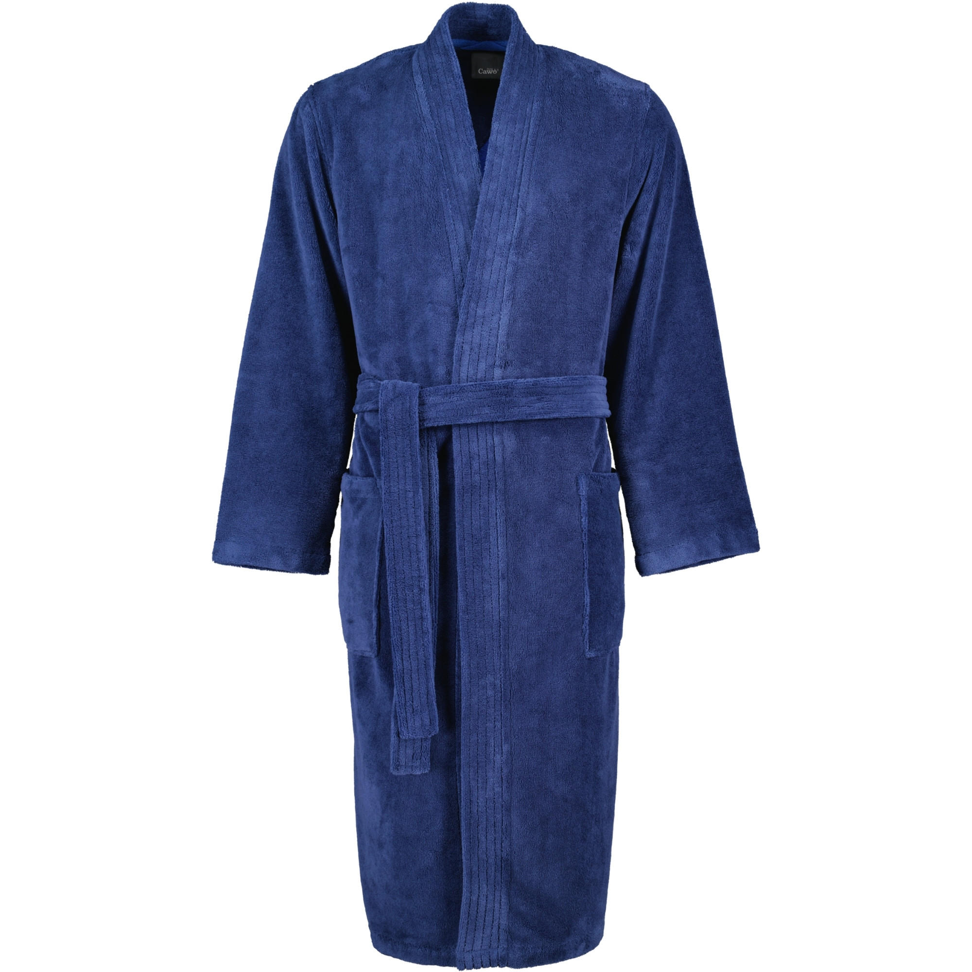 BADEMANTEL HERREN KIMONO 800 NACHTBLAU - 11 - Blau, Textil (Snull) - Cawoe