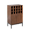 WEINSCHRANK Madison Braun 35/55/90 cm - Dunkelbraun, Holz (55/90/35cm) - Starfurn