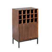 WEINSCHRANK Madison Braun 35/55/90 cm - Dunkelbraun, Holz (55/90/35cm) - Starfurn