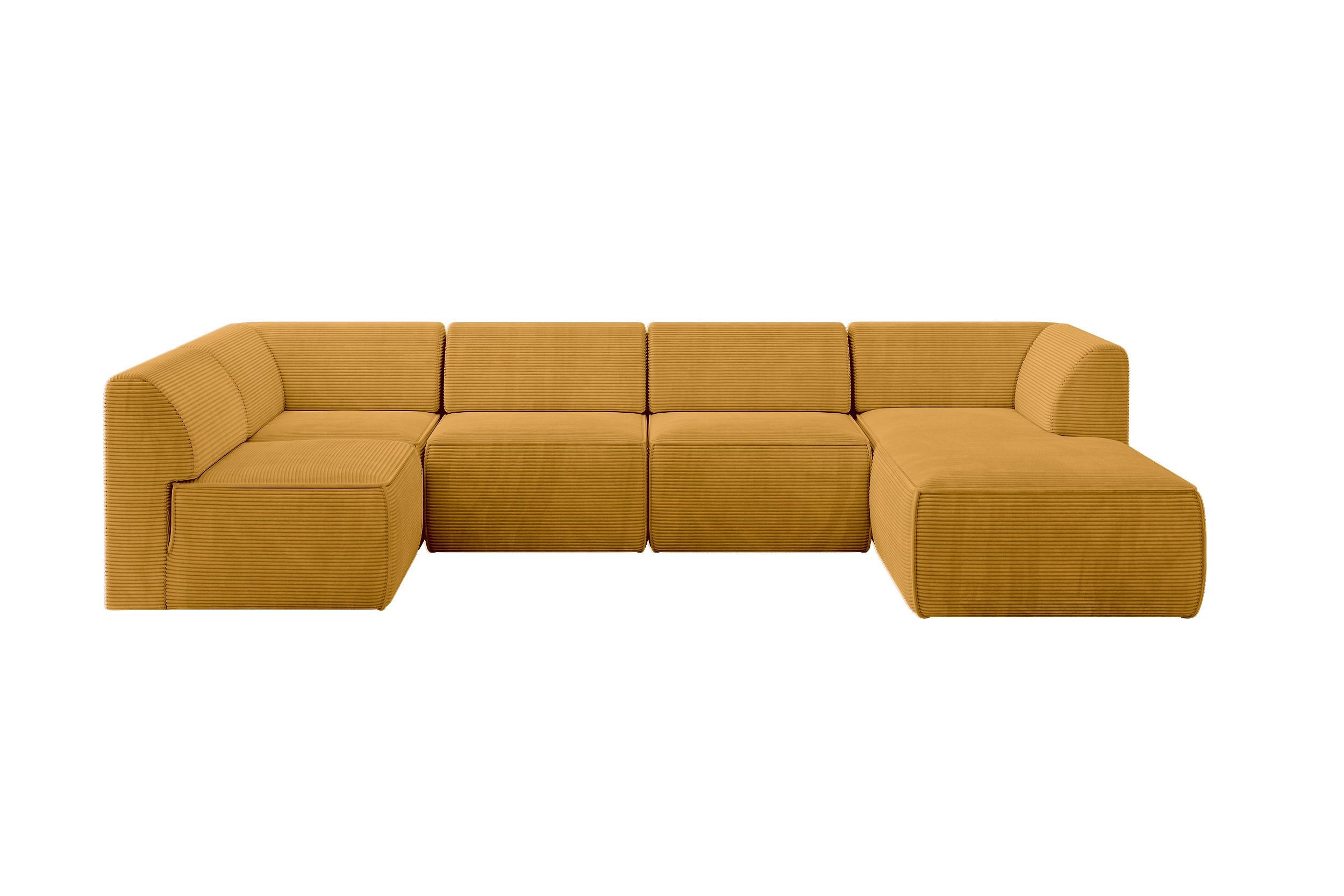 Altdecor Wohnlandschaft Currygelb 345x78x180 cm