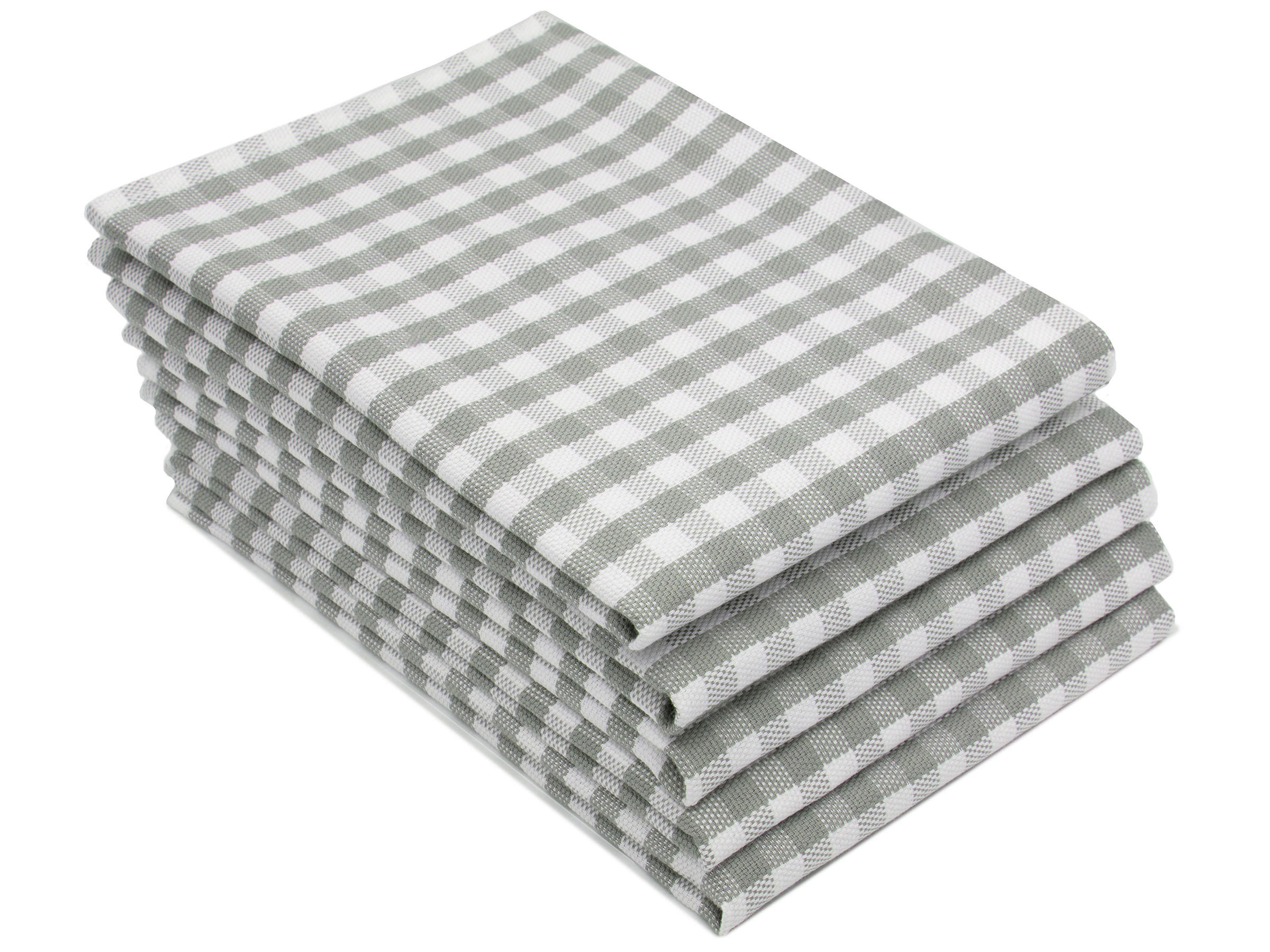GESCHIRRTÜCHER, 5er-Set, 50x70 cm, 100% Baumwolle, Grau - Grau, Textil (50/70cm) - Zollner