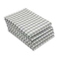 GESCHIRRTÜCHER, 5er-Set, 50x70 cm, 100% Baumwolle, Grau - Grau, Textil (50/70cm) - Zollner