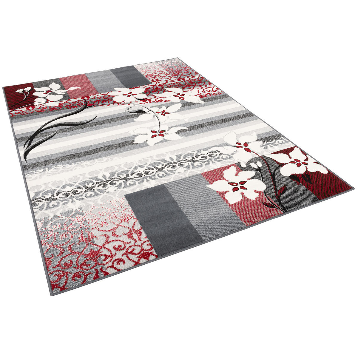 MODERN DESIGNER VELOURS TEPPICH SAMBA - Anthrazit, Textil (120/170cm) - Pergamon