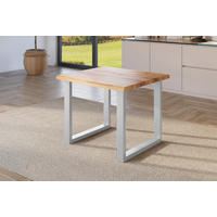ESSTISCH JULIUS U - Wildeiche/Eichefarben, Holz (80/80/77cm) - SAM