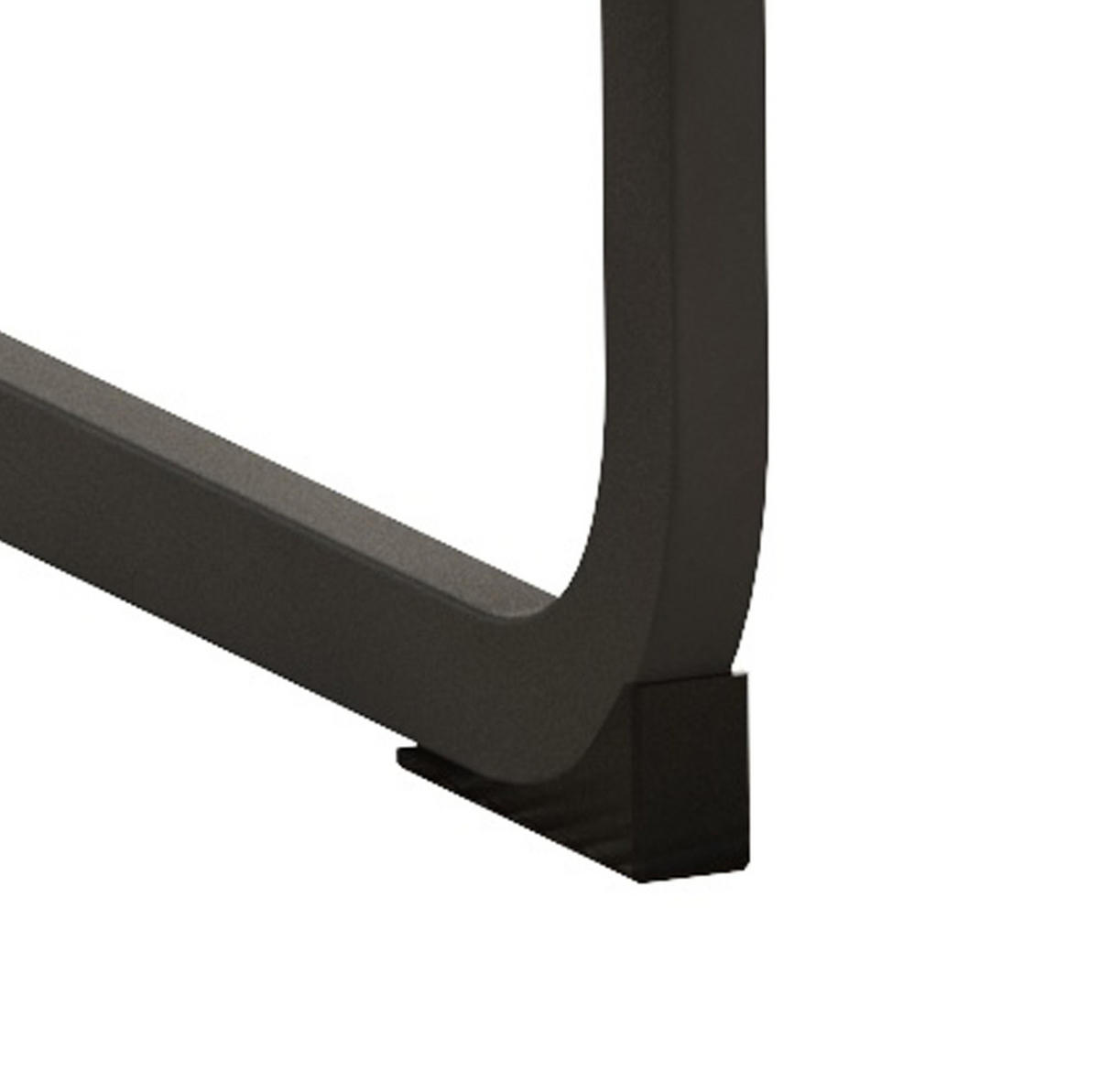 ESSZIMMERSTUHL 2er-Set Kunstleder Weiß mit Metallgestell Schwarz - Weiß, Metall (44.5/99/43cm) - Meubliv