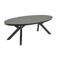 GARTENTISCH Malte 220x120x69 cm, Stein, Anthrazit - Anthrazit, Stein (120/220/69cm) - dasmöbelwerk