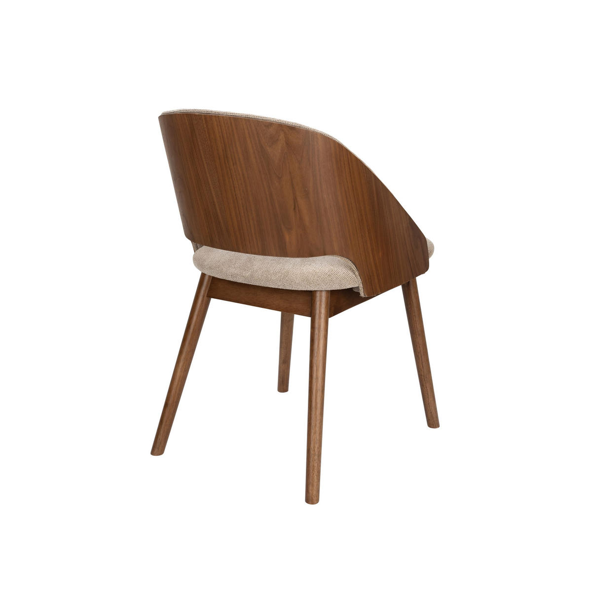 ESSZIMMERSTUHL Velore Nussbaum/ Beige - Beige, Kunststoff (49/78/58cm) - Dutchbone