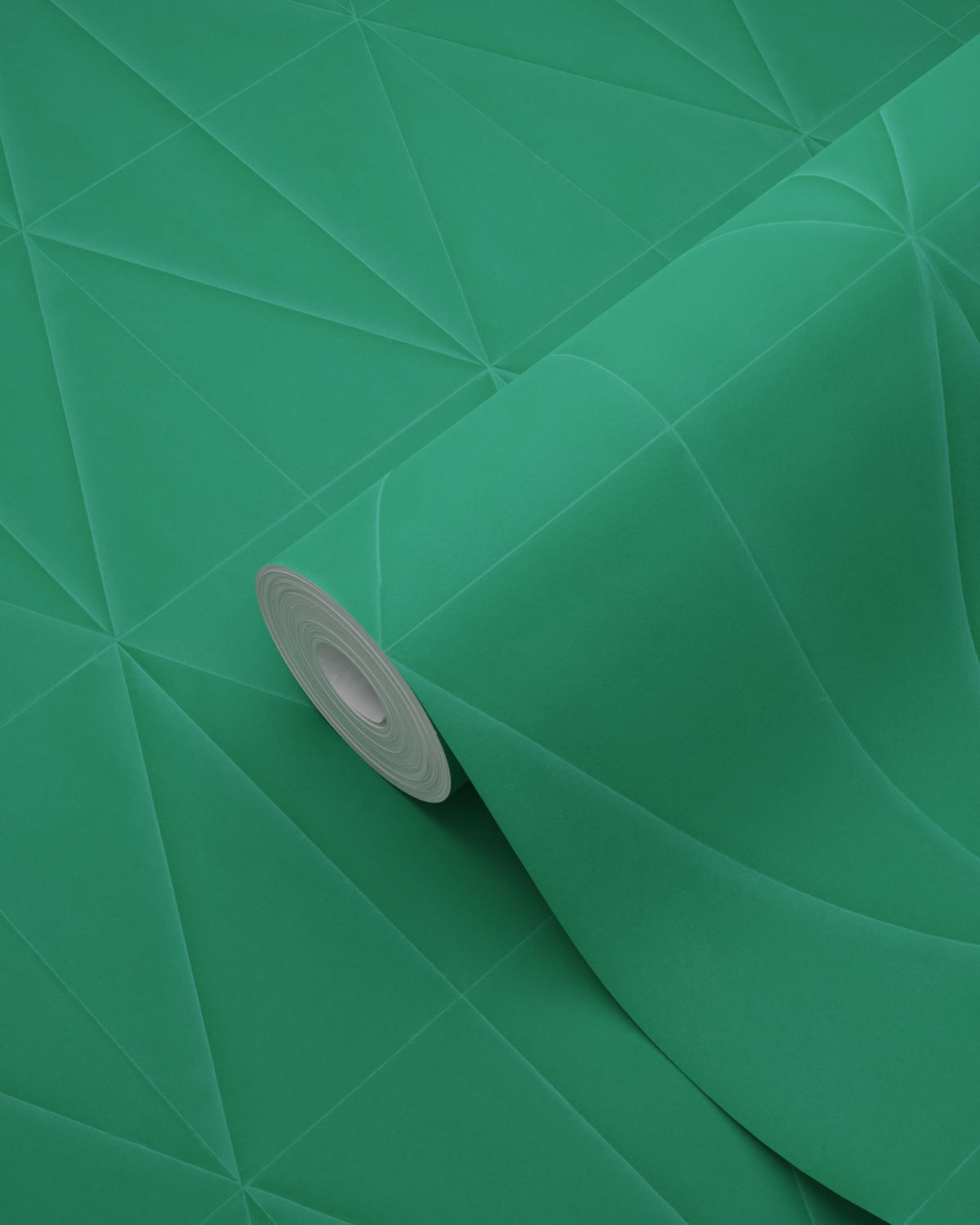 TAPETE grafische Form 53 cm x 10.05 m - Grün, Papier (53/1000cm) - Origin Wallcoverings