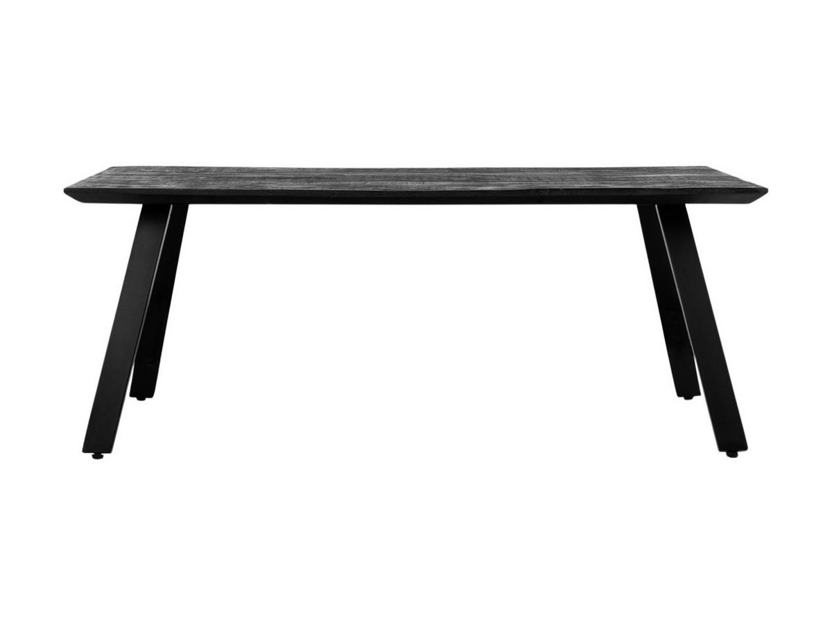 COUCHTISCH Berlin Mangoholz 120 cm / 60 cm Schwarz - Schwarz, Holz (60/120/45cm)