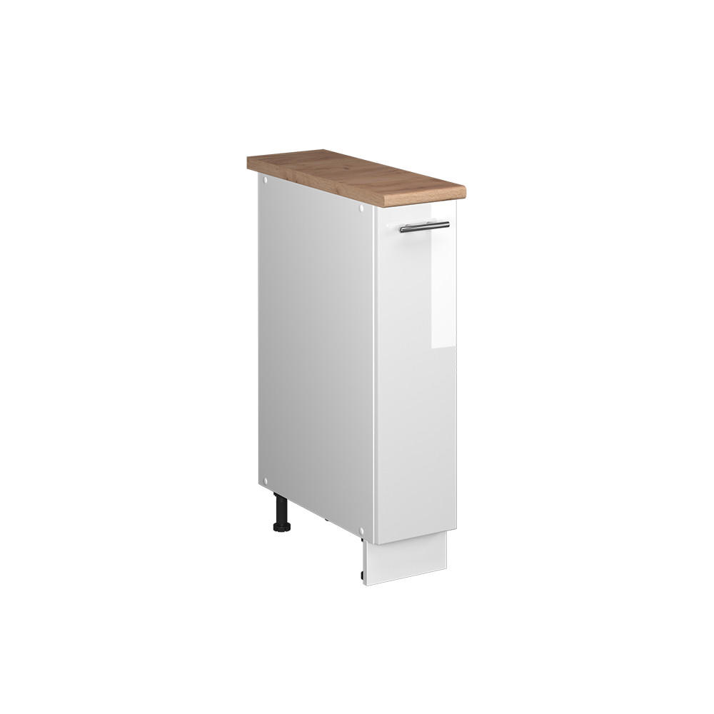 APOTEKARSKÅP Fame-Line, Vit högblank/Vit, 20 cm, AP Oak Vit högglans, Vit 82/20/60 cm