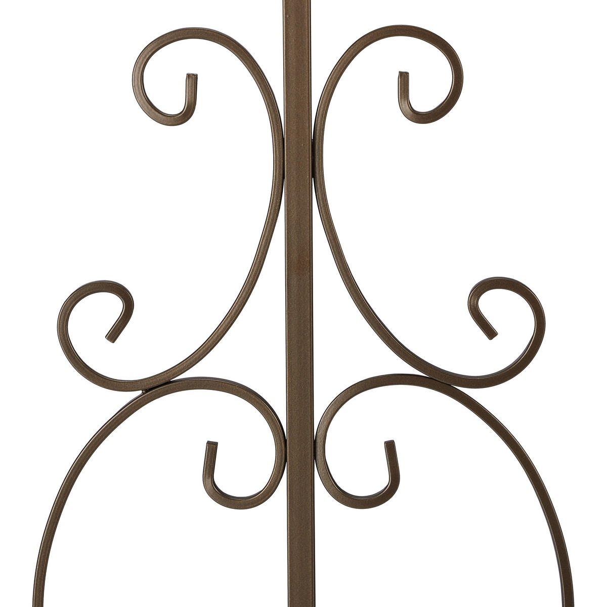 GARTENZAUN - Dunkelbraun, Metall (63.5/98cm) - Relaxdays