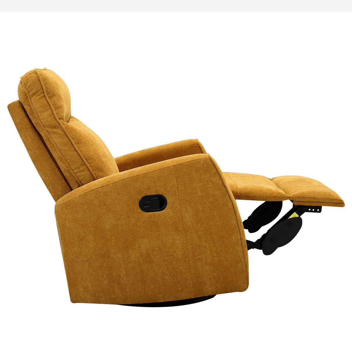 FERNSEHSESSEL - Gelb/Schwarz, Kunststoff/Textil (76/103/96cm) - home24