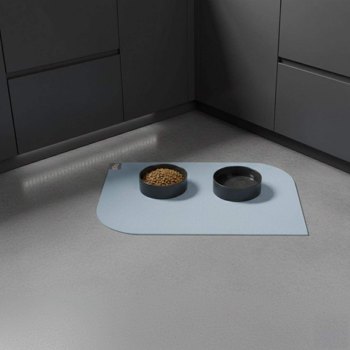 NAPFUNTERLAGE, Öko-Tex, Blattform Hellblau 60 x 90 cm - Hellblau, Textil (90/60cm) - SANOZOO