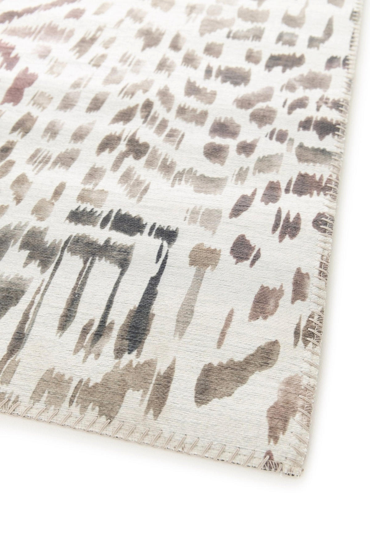 TEPPICH Design englische Naht grau - Grau, Textil (160/230cm) - AFK Living