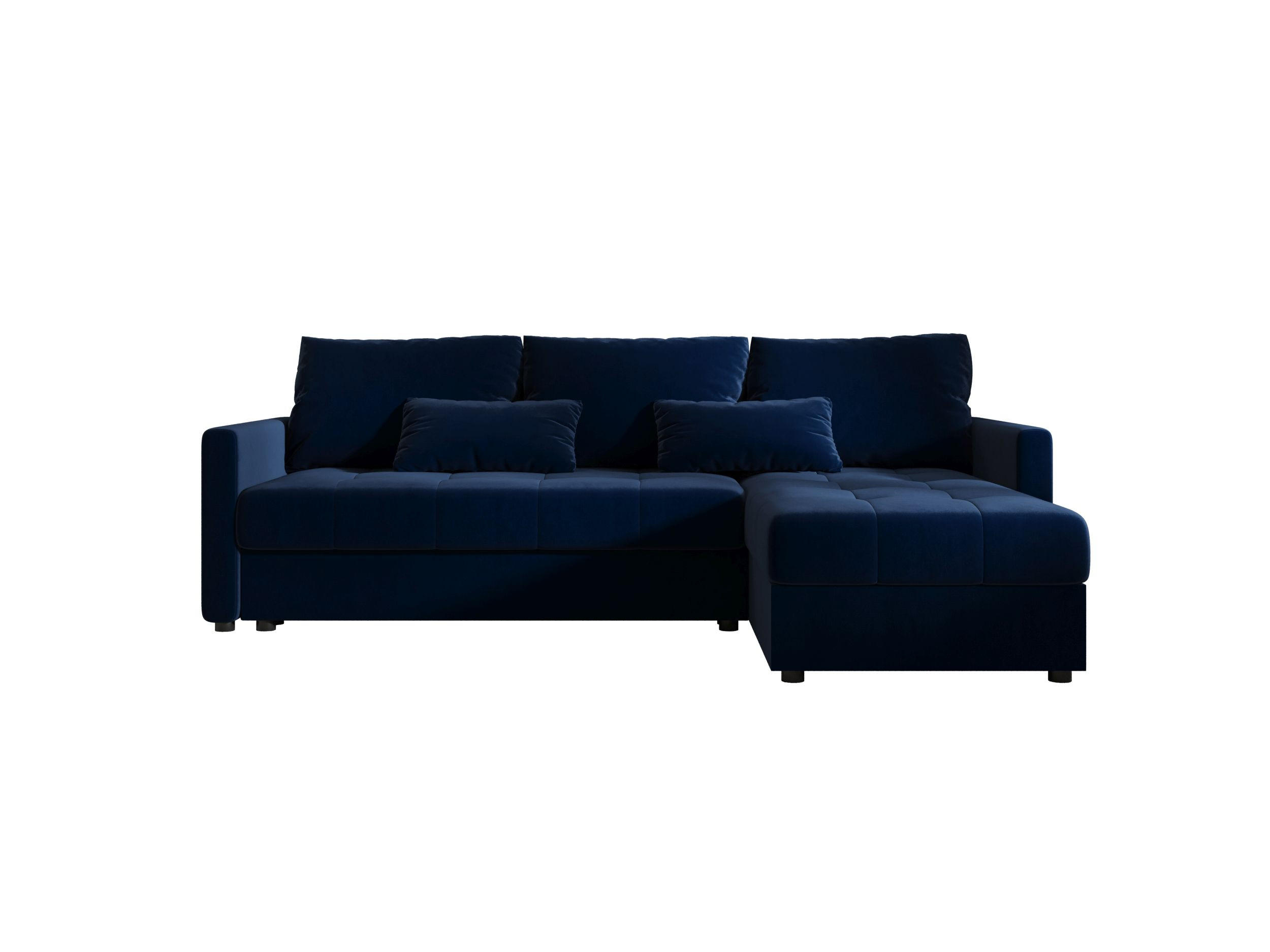 ECKSOFA MOS L BIS Itaka 11 Rechts mit Schlaffunktion - Dunkelblau, Textil (220/143cm) - Bedante