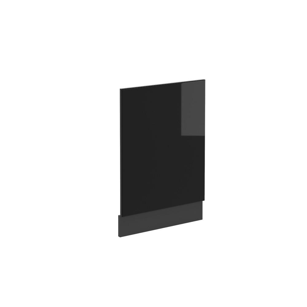 FRONTBLENDE R-Line Schwarz Hochglanz 45 cm ohne AP - Schwarz Hochglanz/Anthrazit, Holzwerkstoff (45/57.2/1.6cm) - Vicco