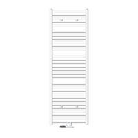 KOUPELNOVÉ těleso Sahara 600 x 1800 mm, bílé, rovné, s ventilem, rohové provedení - bílá, kov (60/180/3cm) - LuxeBath