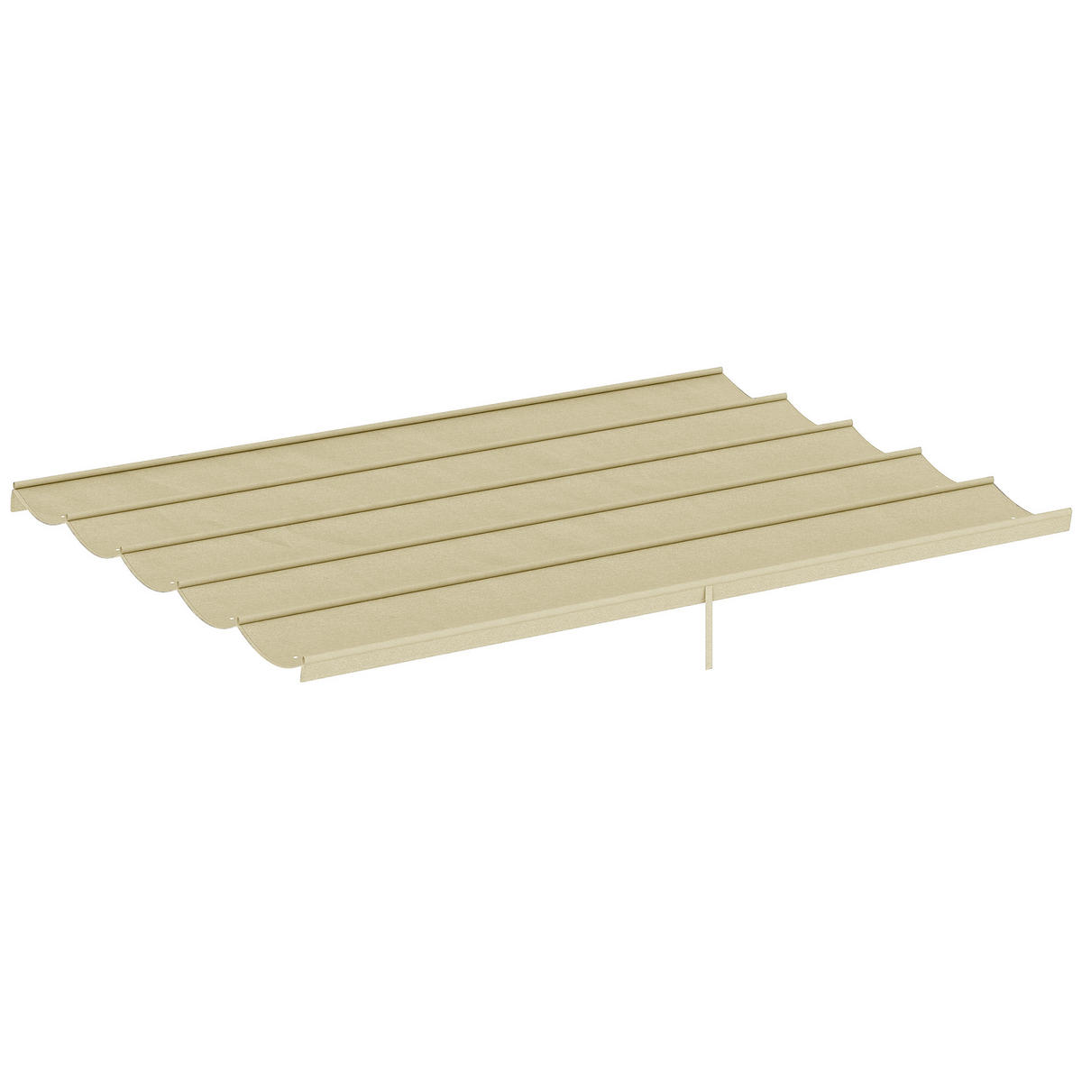 ERSATZDACH für 4 x 3 m Pergola, einziehbar, mit Regenabflusslöchern, wetterfest, Polyester, 350 x 260 cm Beige - Beige, Textil (350/6/260cm)